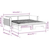  Dnevni krevet na razvlačenje ružičasti 100 x 200 cm baršunasti | shoptok.hr
