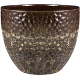 Saksija okrugla Vulcano fi35 cm braon