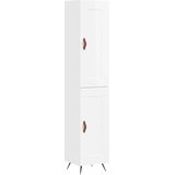  Visoka komoda sjajna bijela 34,5x34x180 cm konstruirano drvo | shoptok.hr