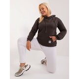 Fashion Hunters Dark khaki solid color hoodie | Shoptok.si