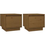  Noćni ormarići 2 kom boja meda 35x34x32 cm od masivne borovine | shoptok.hr