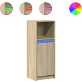Maison Chic Komoda - Predalnik z LED sonoma hrast 38x34x100 cm inženirski les, (21721969) Cene