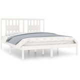 The Living Store Posteljni okvir bel iz trdne borovine 140x200 cm - Posteljni Okvir, (21531001) | Shoptok.si