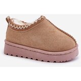 Kesi Children's ankle snow boots on a platform insulated with fur beige Vilabria | shoptok.hr