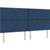  Krevet s opružnim okvirima i madracem - plavi 200x200 cm tkanina | shoptok.hr