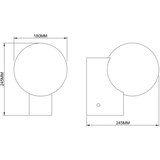 Zuma line 003064-034741 - zidno svetlo nua 1xE27/25W/230V zlatna | Eponuda.com