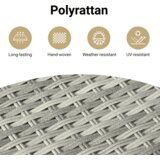  Vrtna garnitura - 13-dijelni vrtni blagovaonski set s jastucima svijetlosivi - Svjetlosiva Stakl 12 | shoptok.hr