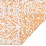 Vanjski Zunanja preproga oranžna in bela 80x250 cm PP | Shoptok.si