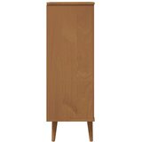 Ormarić za cipele MOLDE smeđi 59,5x35x103 cm masivna borovina | Eponuda.ba
