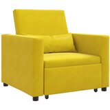 SOFA na razvlačenje Singl s kotačima Žuta Baršun | Eponuda.com