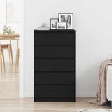 Ormarić s ladicama crni hrast 60x36x103 cm inženjerski drvo | shoptok.hr