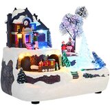 vidaXL božićna dekoracija za stol Šareni 23.5 x 16 x 18.5 cm Smola | shoptok.hr