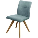 Linea Natura stol, les, tekstil barve hrasta, žadasto zelena | Shoptok.si