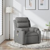 Masažna fotelja tamno siva tkanina - Tamno siva 1 Ručno guranje unatrag | shoptok.hr