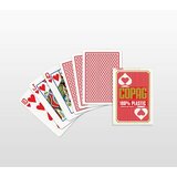 Cartamundi copag regular face poker karte 100% plastične - crvene ( 104001335 ) cene