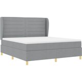  Krevet s opruga kutije Svijetlo siva 200 x 180 cm tkanina | shoptok.hr