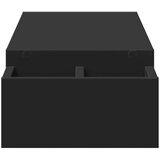  Stalak za monitor sa spremištem crni 100 x 27 x 15 cm drveni | shoptok.hr