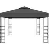  Sjenica s LED svjetlosnim trakama 3 x 4 m antracit | shoptok.hr