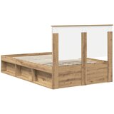  Krevetna konstrukcija Umjetnička hrastovina 120 x 190 cm Slike