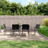  Vrtne stolice 6 kom crne 54 x 62,5 x 89 cm od poliratana | shoptok.hr