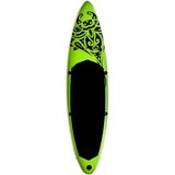 SUP Set daske na napuhavanje za veslanje stojeći 305x76x15 cm zeleni | shoptok.hr