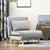  Fotelja za spavanje podesivi naslon u 6 položaja izgled lana do 150 kg svijetlo siva | shoptok.hr