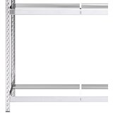  Stalci za gume s 3 razine 3 kom srebrni 110x40x200 cm čelični | shoptok.hr