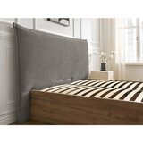 Bobochic Paris Sivi/smeđe-sivi podstavljeni tapecirani/od iverice bračni krevet s prostorom za odlaganje s podnicom 160x200 cm Charlie – | shoptok.hr