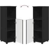  Set namještaja za kupaonicu Zidne 3 pcs Crna 61 x 35 x 64 cm | shoptok.hr