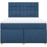  Krevet s oprugama i madracem plavi 140x200 cm od tkanine | shoptok.hr