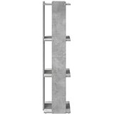  Regal za knjige s 3 razine boja betona 60x30x120 cm drveni | Eponuda.ba