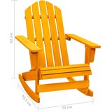  Vrtna stolica za ljuljanje Adirondack od jelovine narančasta | shoptok.hr