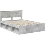  Konstrukcija postelje z vzglavjem Betonsko siva 150 x 200 cm, (5000103716) | Shoptok.si