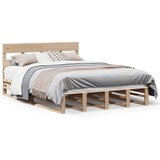 vidaXL Okvir kreveta bez madraca 140 x 190 cm od masivne borovine | shoptok.hr