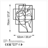 WALLXPERT Dekorativni metalni zidni dodatak Love L | Eponuda.com