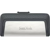San Disk USB C & USB DISK 64GB ULTRA DUAL, 3.1/3.0, srebrno-črn, drsni priključek SDDDC2-064G-G46