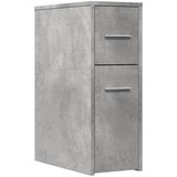 Maison Chic Ozka kopalniška kredenca - Kopalniška omarica - Kopalniški kabinet s kolesi betonsko siva inženirski les, (21794985) | Shoptok.si