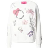 Frogbox Sweater majica svijetloljubičasta / roza / crna / bijela