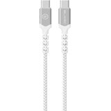 BLAVEC RAPTOR OPLETENI KABEL – TIP C DO TIP C – PD 60W 3A 25 cm – bijeli | shoptok.hr