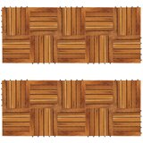 vidaXL Poščice iz akacije vertikalen vzorec 30 x 30 cm set 20 kosov, (21421228) | Shoptok.si