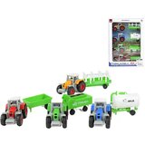 Magic Toys Farm World: Set od 4 poljoprivredna traktora s prikolicom 1/64 | shoptok.hr