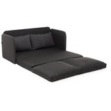 Atelier Del Sofa Dvosjed na razvlačenje Saga, 128 x 70 x 66 cm, Tamno siva | Eponuda.ba