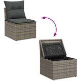  Sjedeća garnitura za vrt 10 pcs Siva 90 x 55 x 71 cm Poli ratan | shoptok.hr