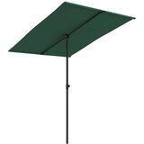  Vrtni suncobran s aluminijskim stupom 2 x 1,5 m zeleni | Eponuda.com
