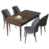 Hanah home set trpezarijski sto i 4 stolice arp baroque fume | ePonuda.com