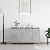  Kreveta Betonski sivi 135 x 41 x 75 cm Konstruirano drvo | shoptok.hr