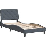  Okvir za krevet bez madraca tamnosivi 90x190 cm baršunasti | shoptok.hr