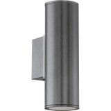 Eglo Riga vanjska zidna/2, led, gu10, 2x3w, čelik/antracit | shoptok.hr