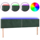  Posteljno vzglavje temno zeleno 180x5x78/88 cm žamet, (20934004) | Shoptok.si