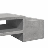  Stalak za monitor sa spremištem boja betona 100x27x15 cm drveni | shoptok.hr